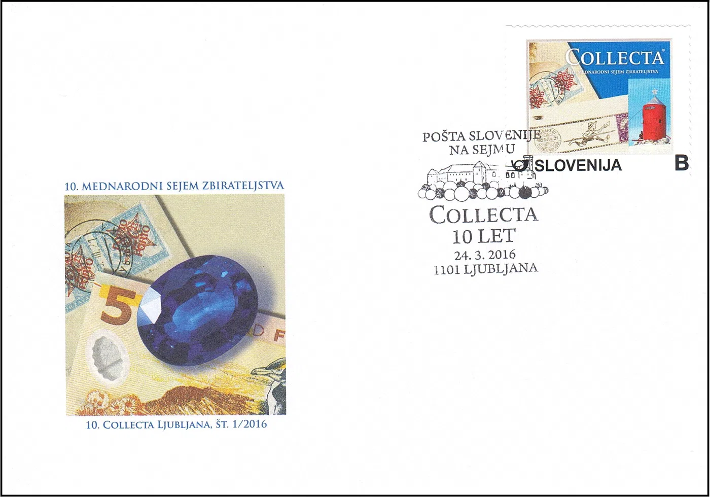 POŠTA SLOVENIJE NA SEJMU COLLECTA 2016 10 LET  